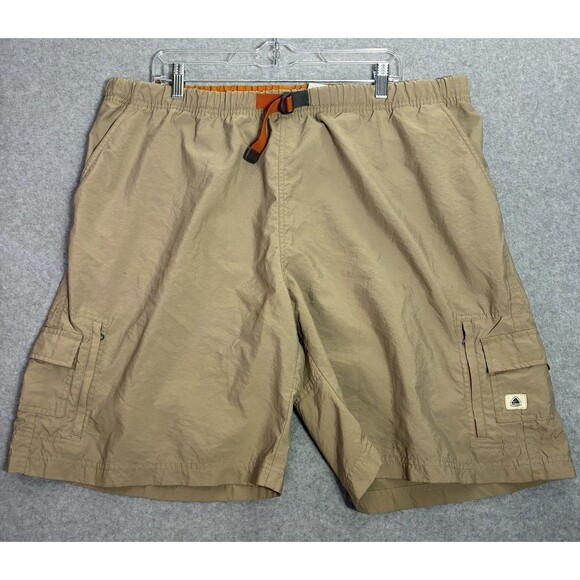 Nike ACG Cargo Shorts Men’s Tan Outdoor Hiking Utility Pockets Size XXL - Picture 1 of 9